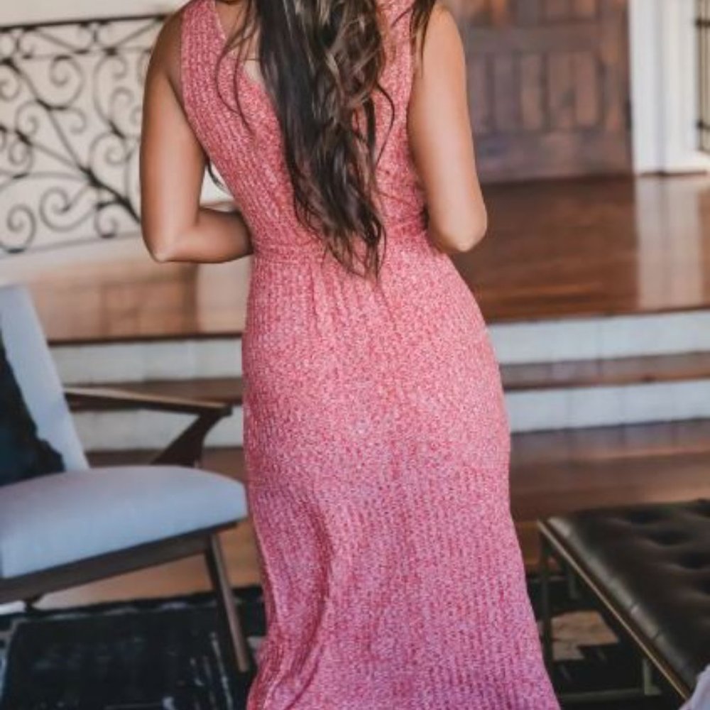 Red Texture Dress - Picture 2 of 2